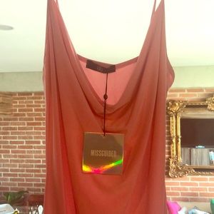 Long open slit dress